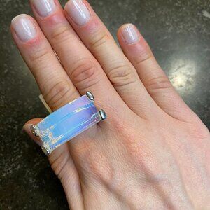 Moonstone Opalite Ring Size 9